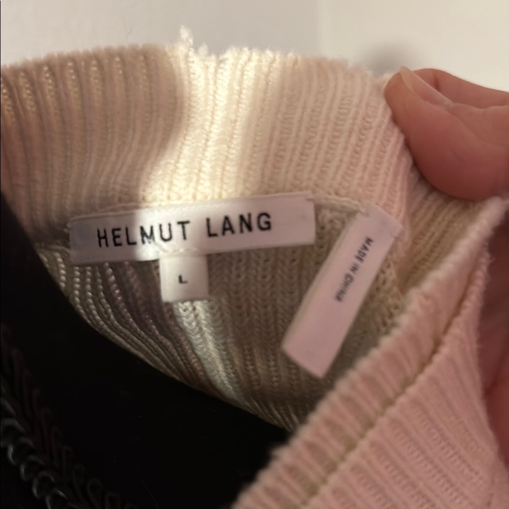 Helmut Lang Cream Women's Sweater size large - Picture 2 of 7